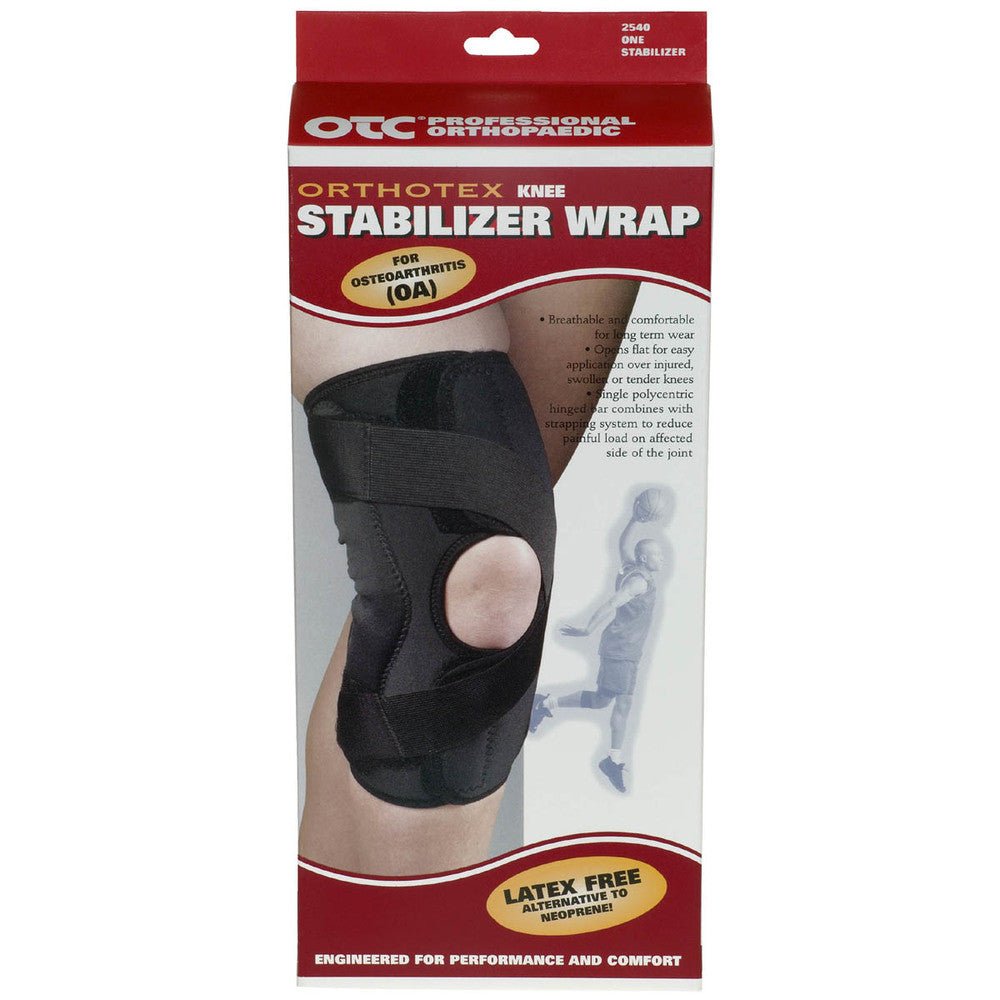 OTC Knee Stabilizer Wrap, Hinged Bars, Orthotex