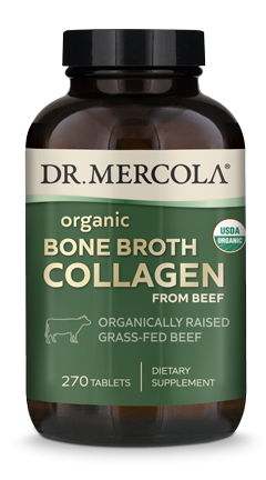 Organic Collagen from Grass Fed Beef Bone Broth 270 Tablets