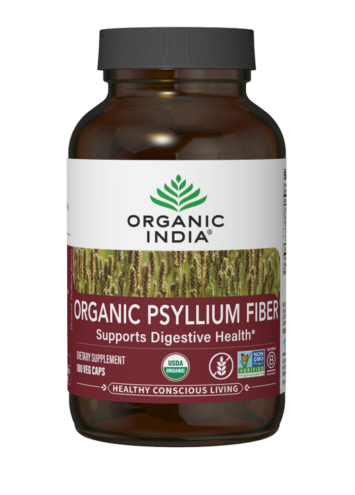 Organic Psyllium Fiber 180 Capsules