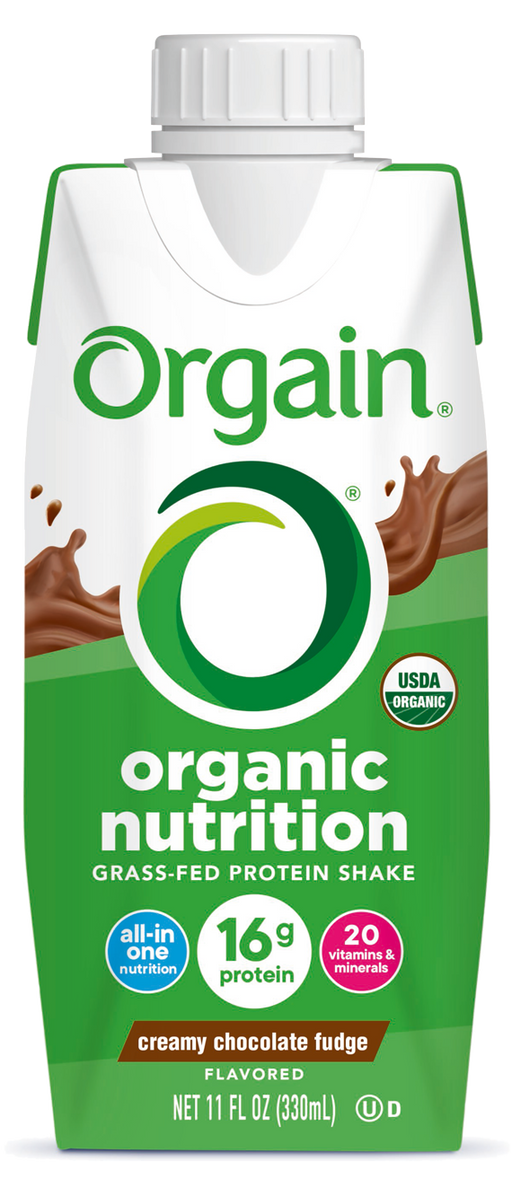 Organic Nutrition Shake Creamy Chocolate Fudge Single Serving Pack