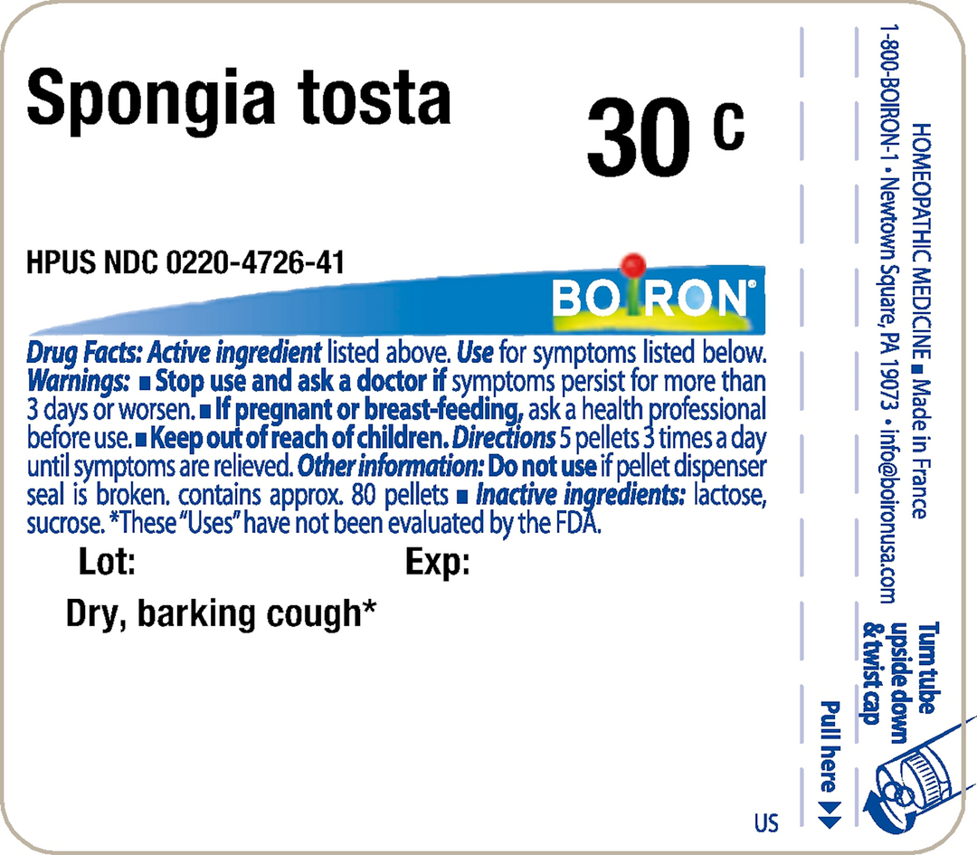 Spongia tosta 30C 80 Pellets