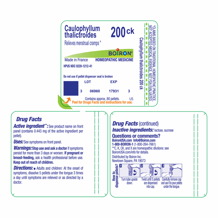 Caulophyllum thalictroides 200CK 80 Pellets