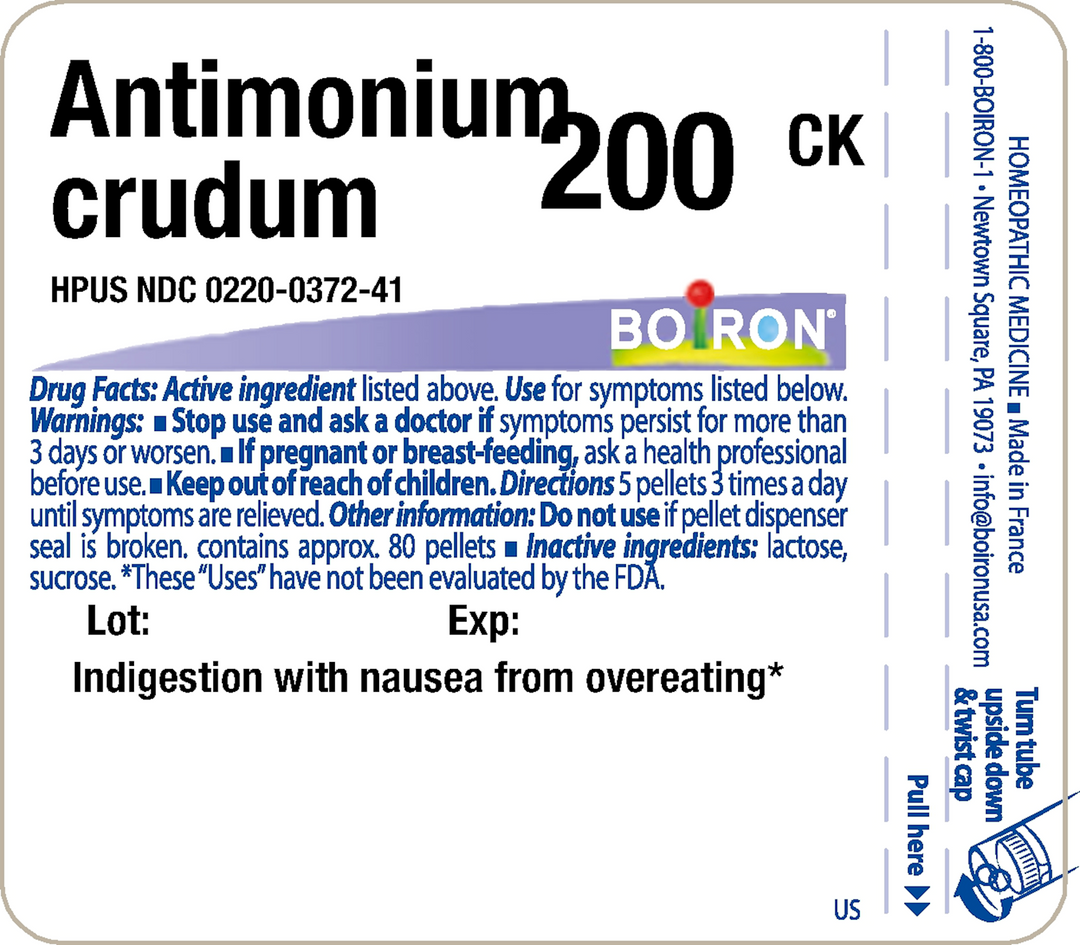 Antimonium crudum 200CK 80 Pellets