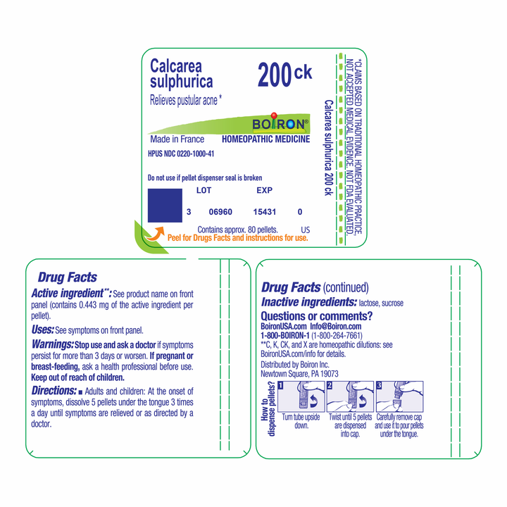 Calcarea sulphurica 200CK 80 Pellets