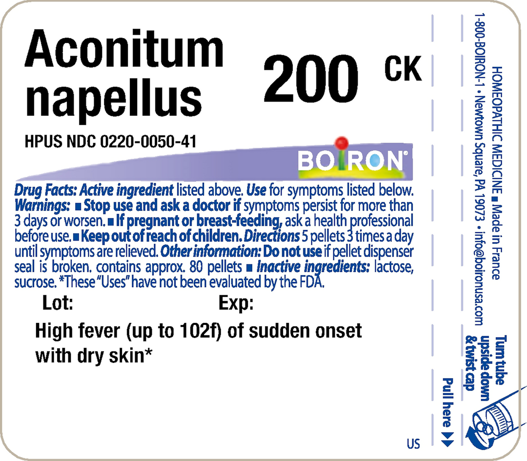 Aconitum napellus 200CK 80 Pellets