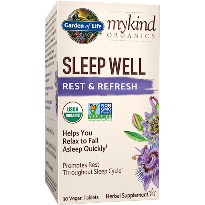 MyKind Organics Sleep Well Rest & Refresh 30 tabs