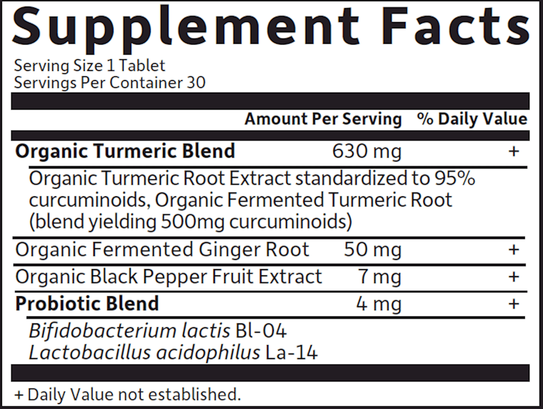 Maximum Strength Turmeric, Organic 30 vtabs - FAR HILLS PHARMACY STORE