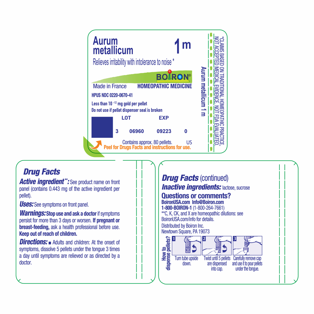 Aurum Metallicum 1 M 80 Pellets