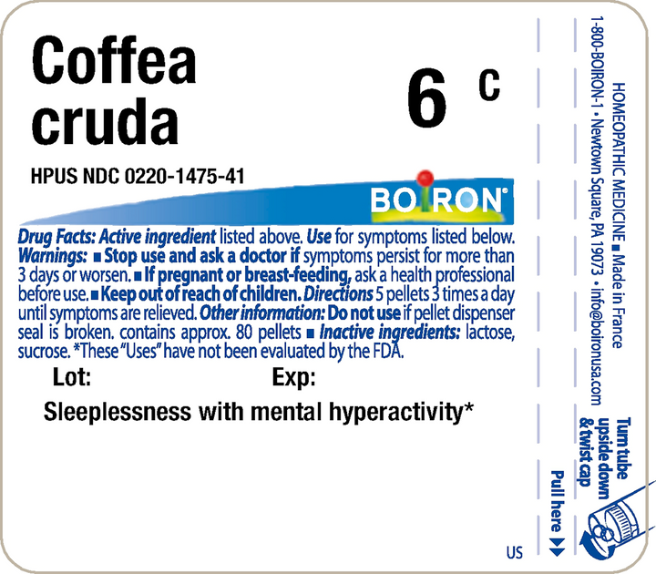 Coffea cruda 6C 80 Pellets