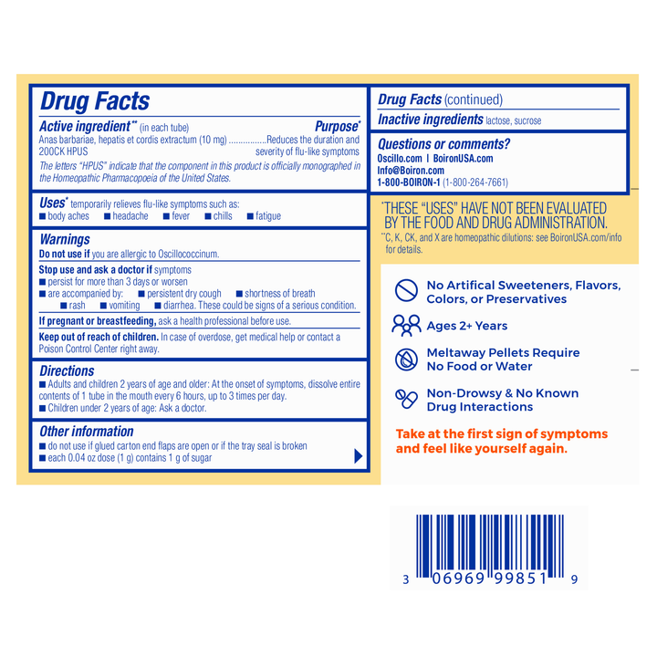 Oscillococcinum 6 doses