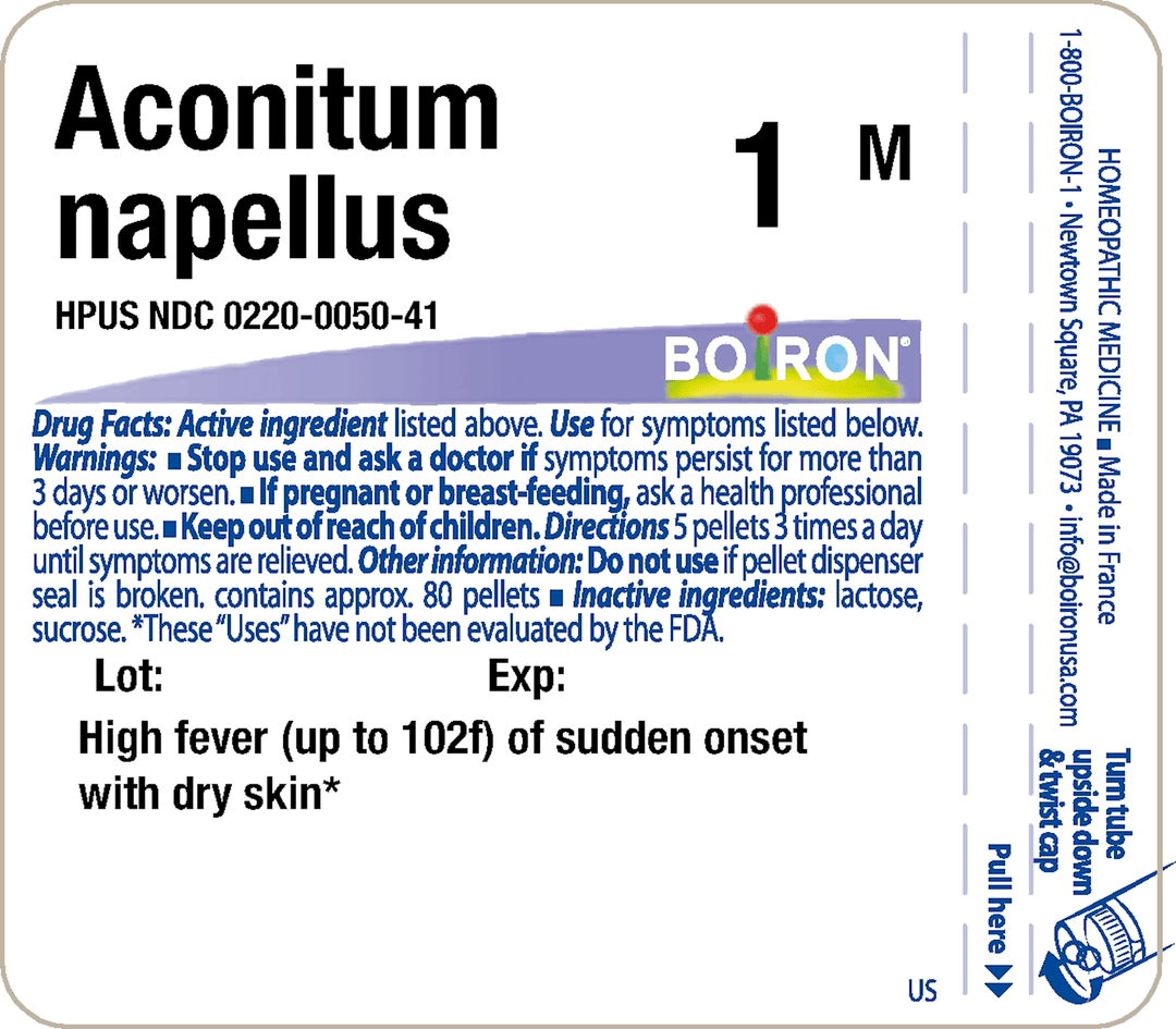 Aconitum napellus 1M 80 Pellets - FAR HILLS PHARMACY STORE