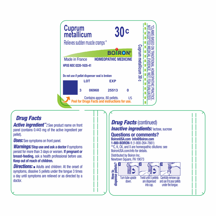 Cuprum metallicum 30C 80 Pellets