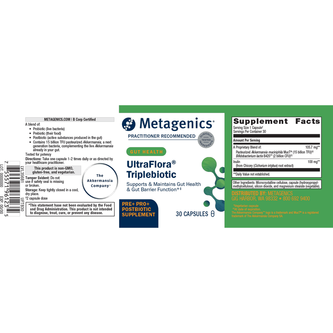 UltraFlora® Triplebiotic with Akkermansia - FAR HILLS PHARMACY STORE