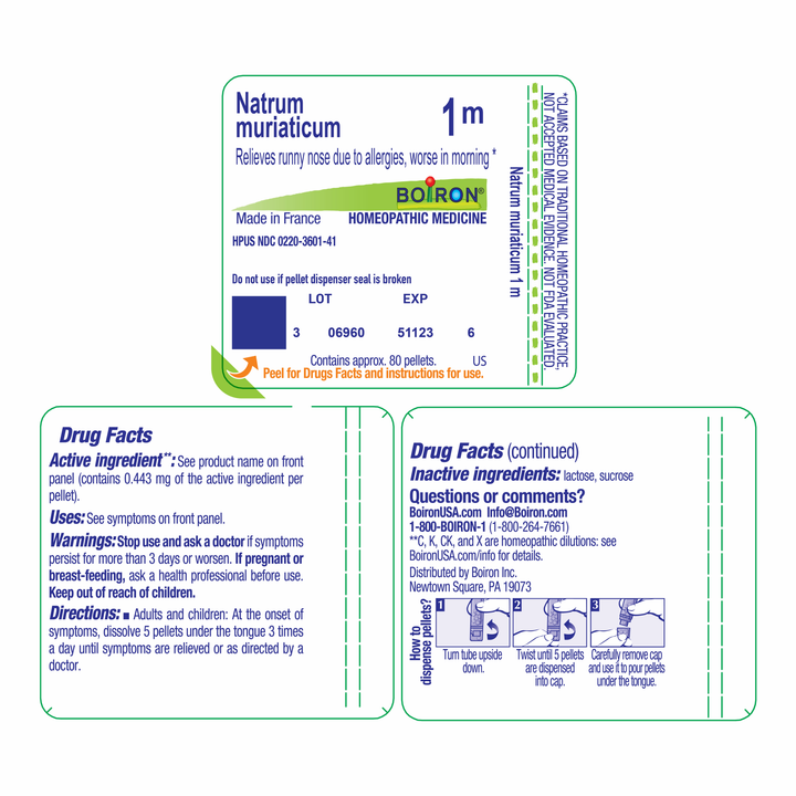 Natrum muriaticum 1M 80 Pellets