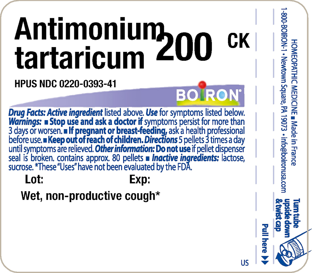 Antimonium Tartaricum 200CK 80 Pellets