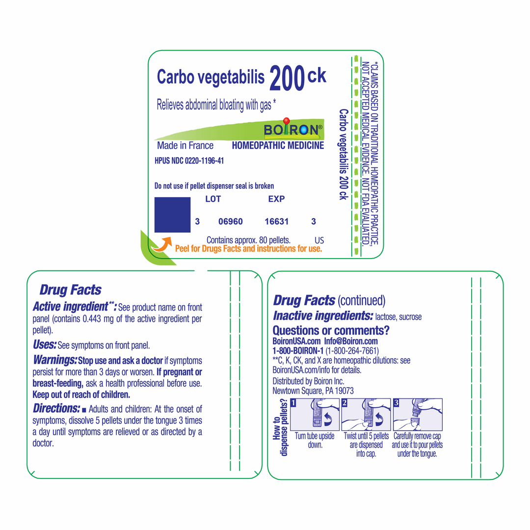 Carbo vegetabilis 200CK 80 Pellets