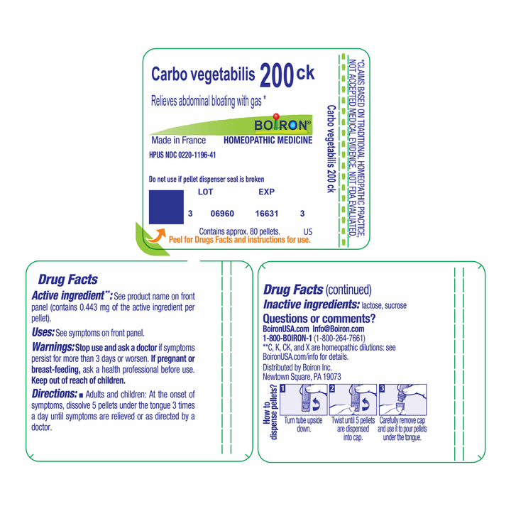 Carbo vegetabilis 200CK 80 Pellets