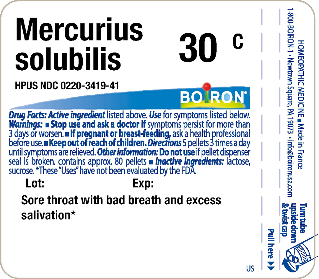 Mercurius solubilis 30C 80 Pellets