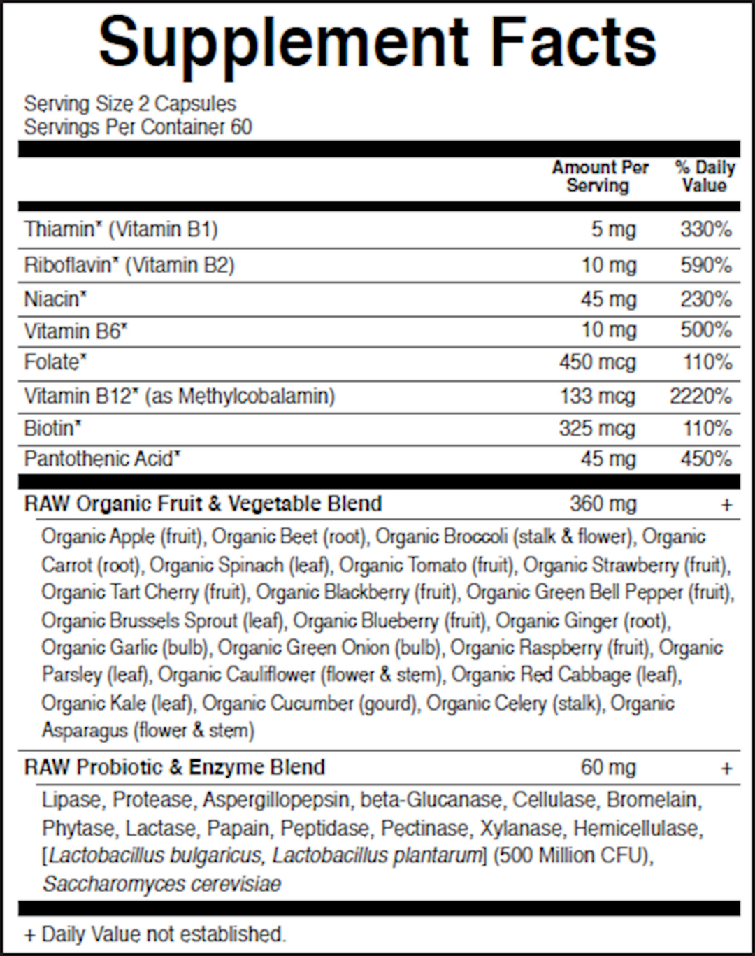 Vitamin Code Raw B Complex 120 vegcaps