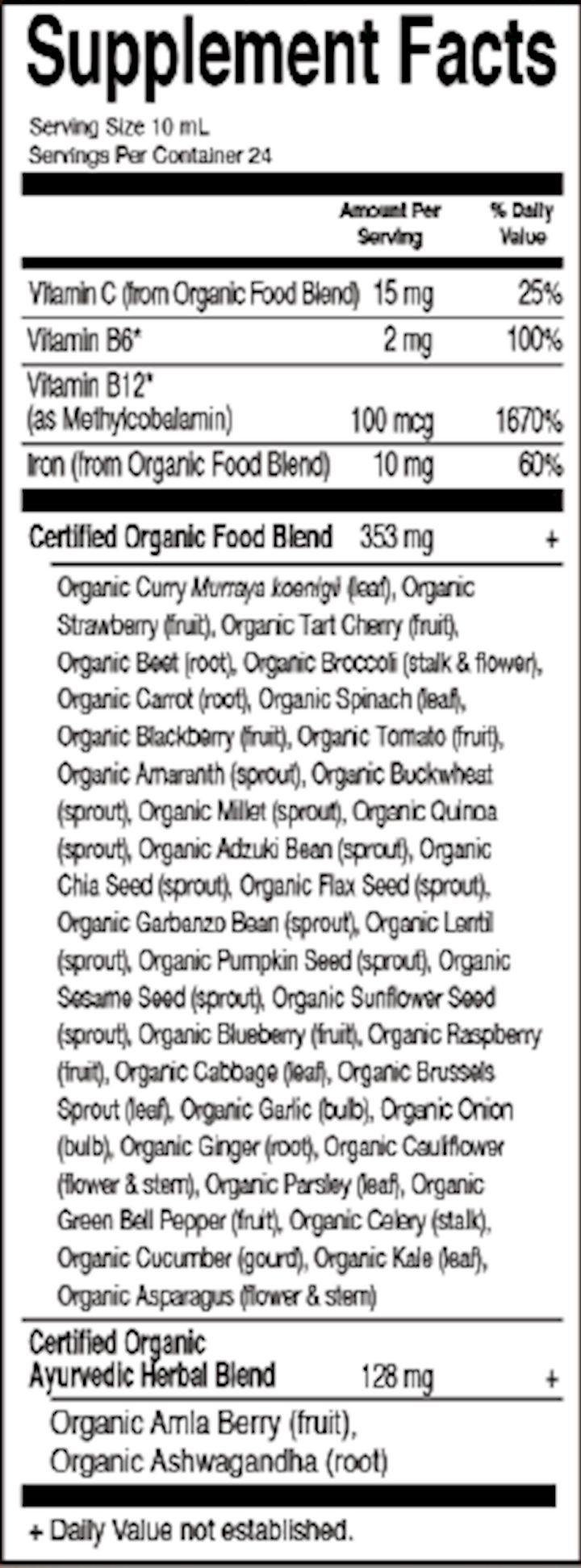 MyKind Plant Iron & Organic Herbs 8 fl oz