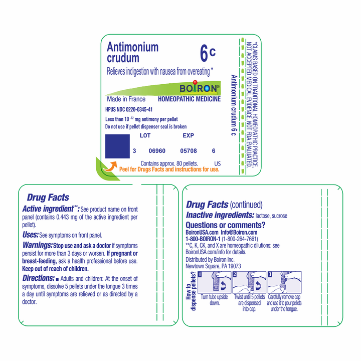 Antimonium crudum 6C 80 Pellets