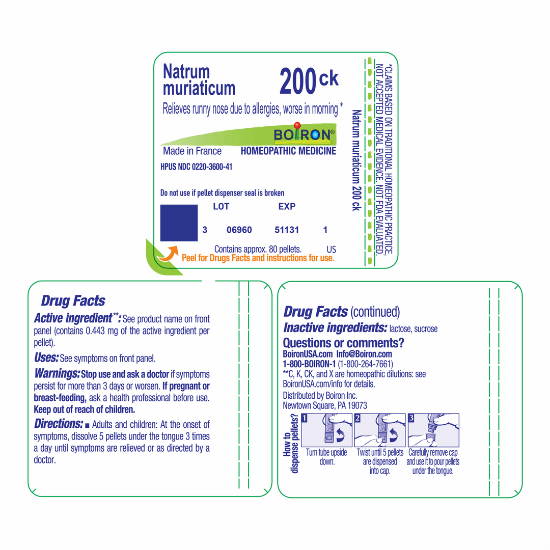 Natrum muriaticum 200CK 80 Pellets