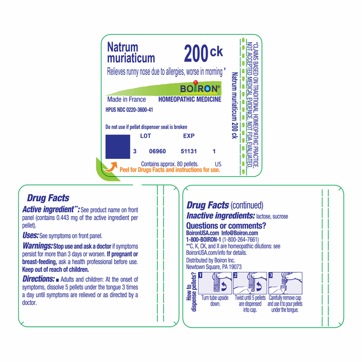 Natrum muriaticum 200CK 80 Pellets