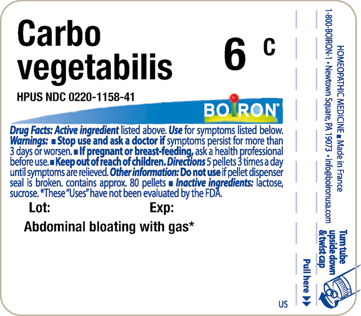 Carbo vegetabilis 6C 80 Pellets