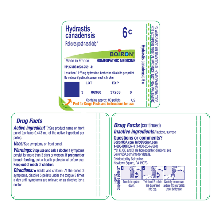 Hydrastis canadensis 6C 80 Pellets