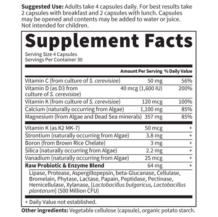 Vitamin Code Raw Calcium 120 vegcaps