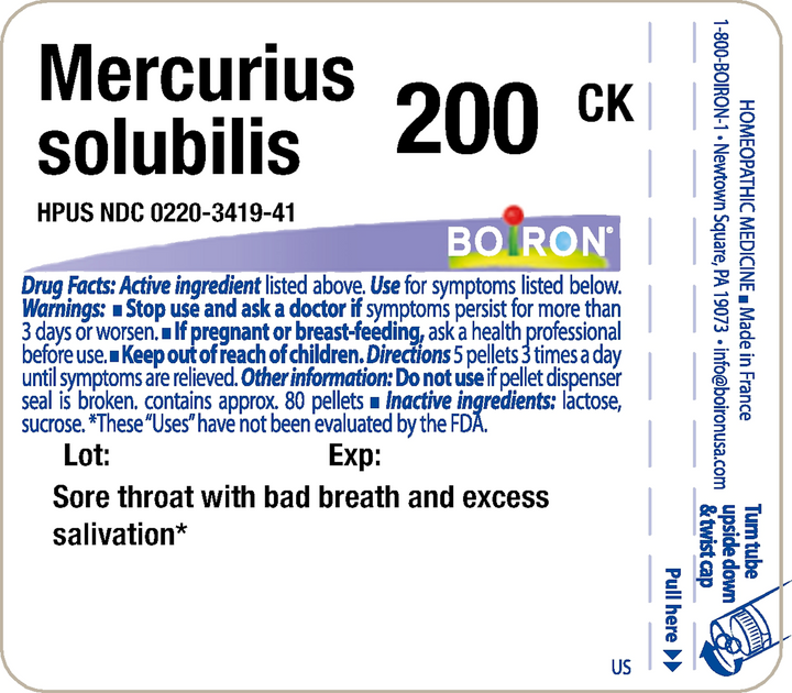 Mercurius solubilis 200CK 80 Pellets