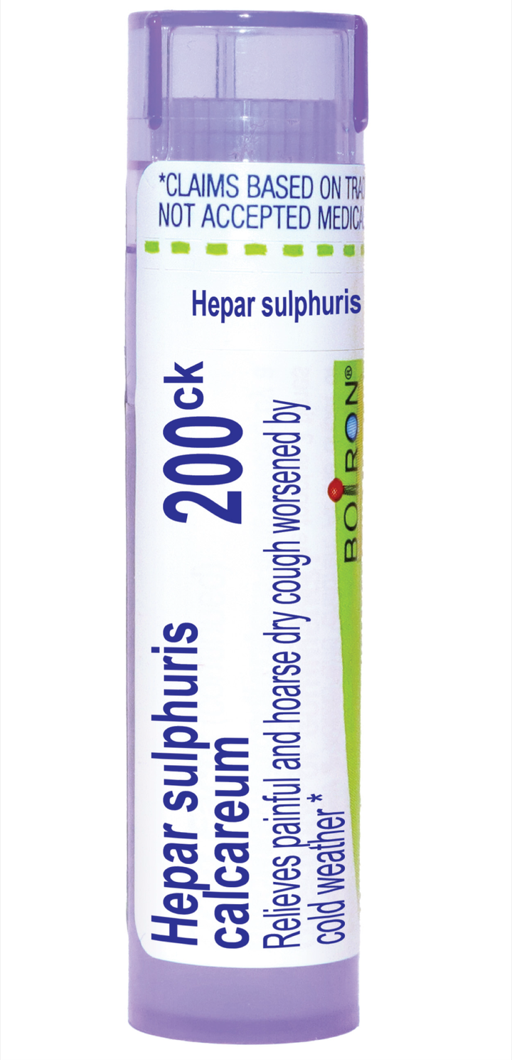 Hepar sulphuris calcareum 200CK 80 Pellets