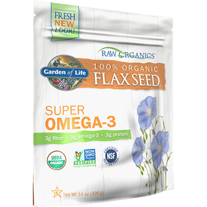 Raw Organic Flax Seed Omega-3 14 oz