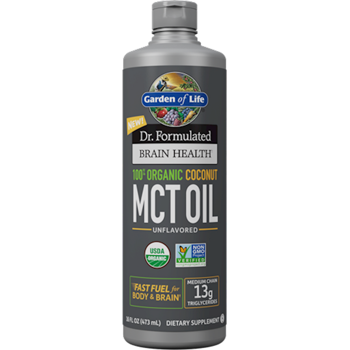 Dr. Formulated Brain Health Organic Coconut MCT Oil 16 fl oz