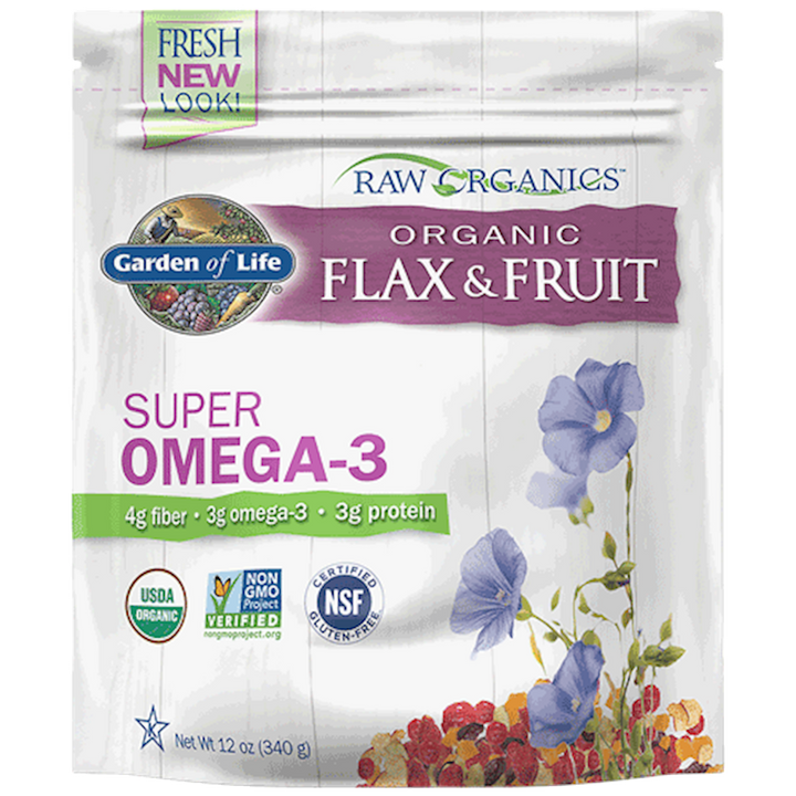 Raw Organics Flax and Fruit 12 oz