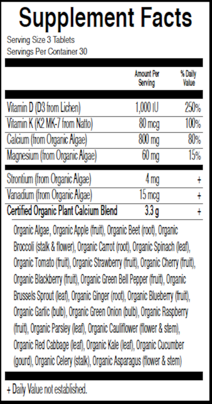 Plant Calcium Organic 90 tabs