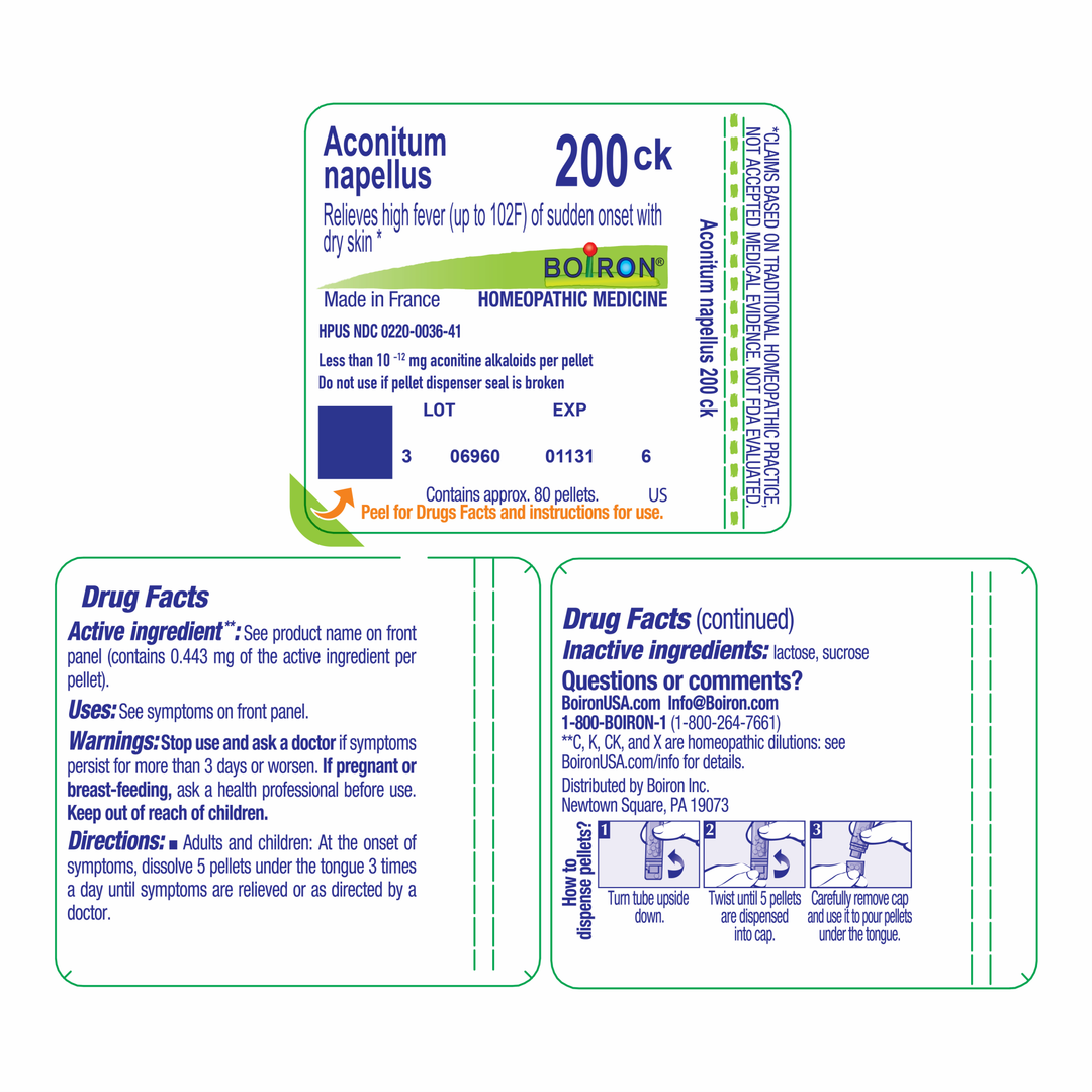 Aconitum napellus 200CK 80 Pellets