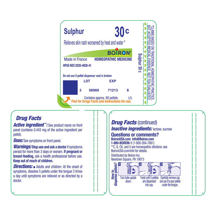 Sulphur 30C 80 Pellets