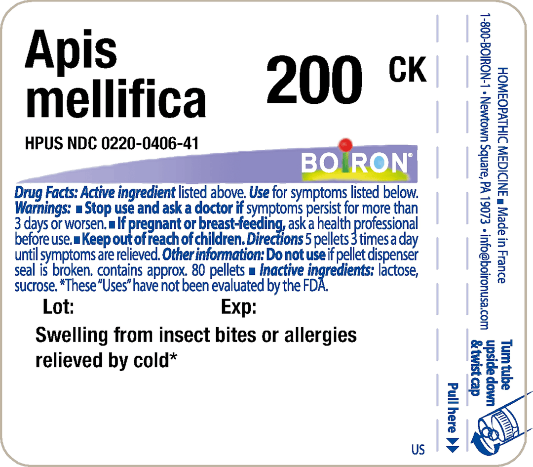 Apis mellifica 200CK 80 Pellets - FAR HILLS PHARMACY STORE