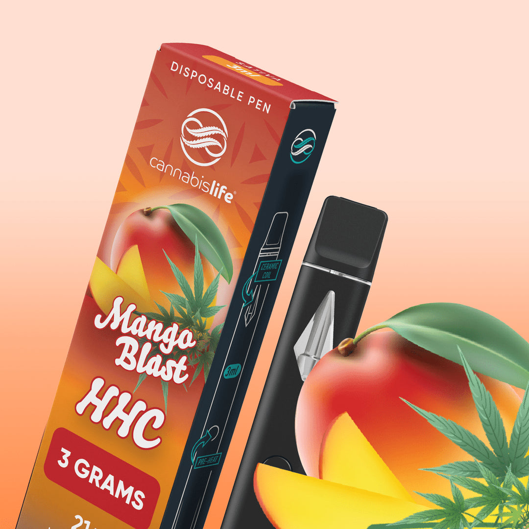 Cannabis Life | HHC Vape – Mango Blast | Sativa – 3g HHC Disposable