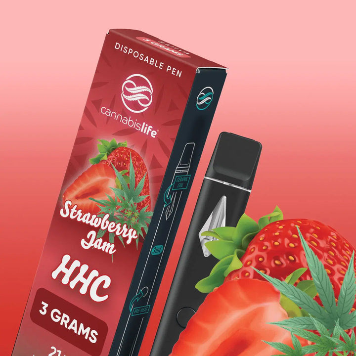 Cannabis Life | HHC Vape – Strawberry Jam | Sativa – 3g HHC Disposable