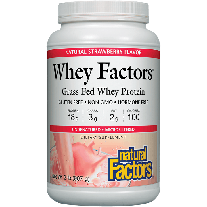 Whey Factors Powder Mix Strawberry - FAR HILLS PHARMACY STORE