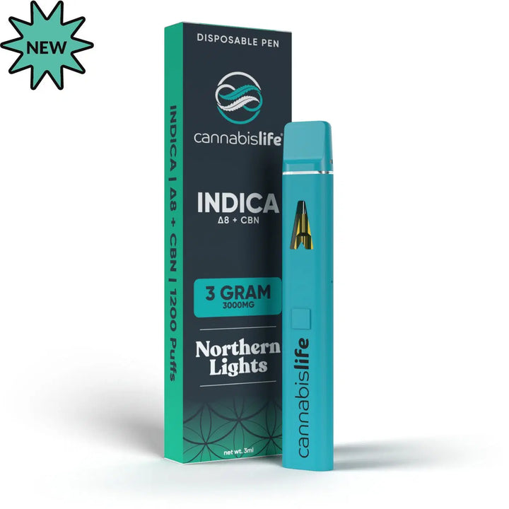 Cannabis Life | Northern Lights THC Vape | 3g Indica – THC Disposable Vape