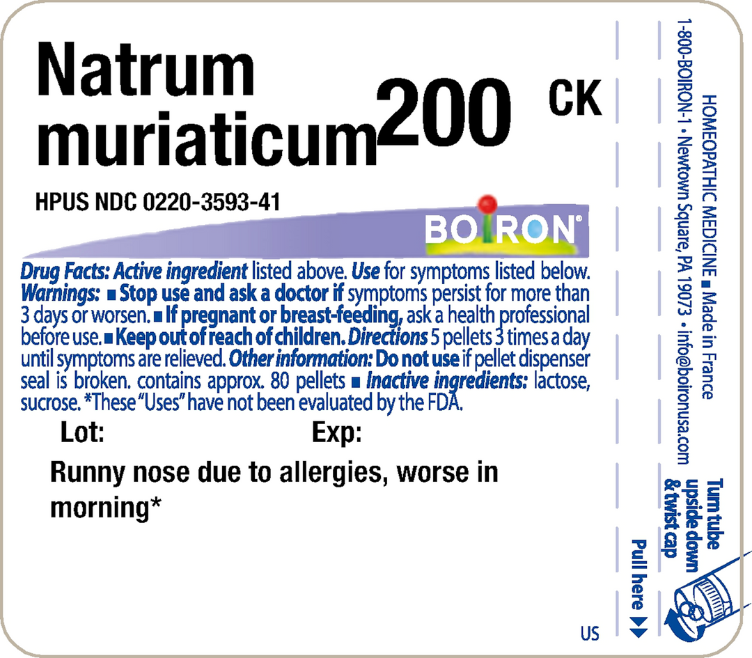 Natrum muriaticum 200CK 80 Pellets