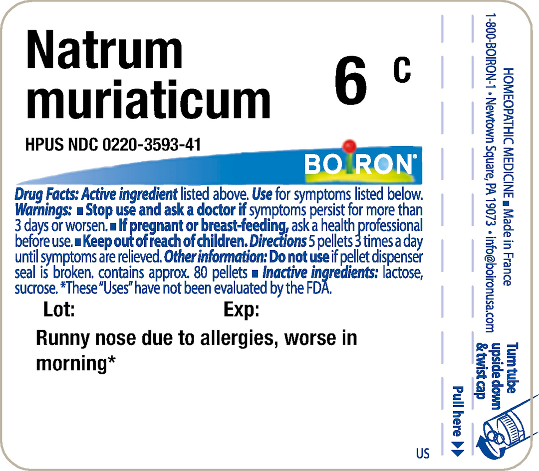 Natrum muriaticum 6C 80 Pellets