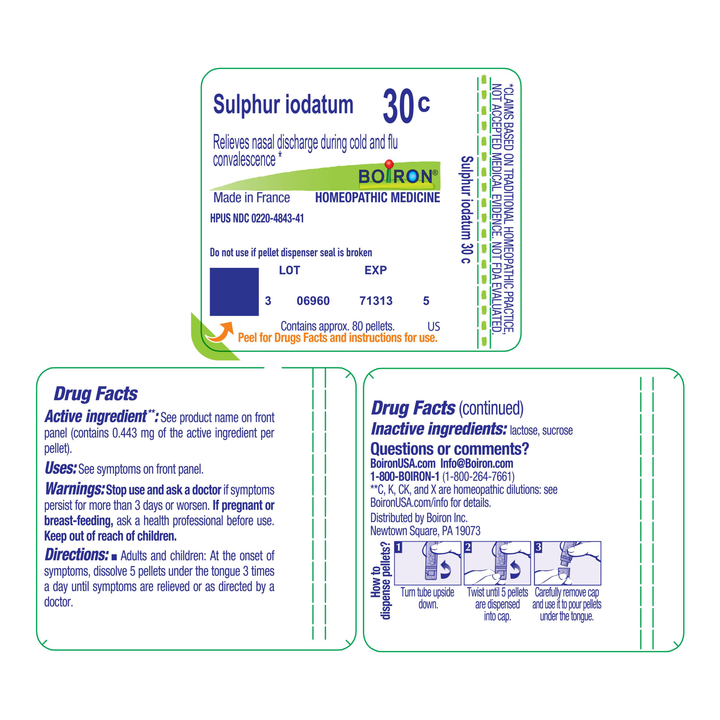 Sulphur iodatum 30C 80 Pellets