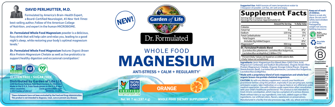 Dr. Formulated Magnesium Orange 7oz