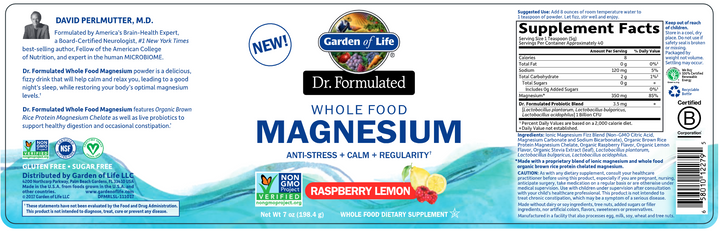 Dr. Formulated Magnesium Raspberry Lemon 7oz