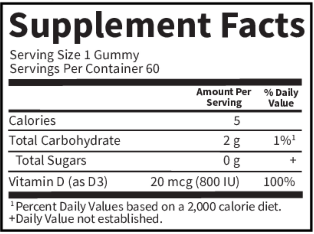 Kids Vitamin D3 Gummies 60 ct