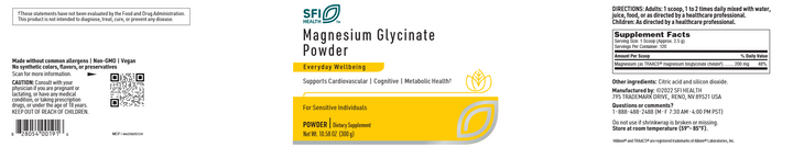 Magnesium Glycinate Powder 10.58 oz